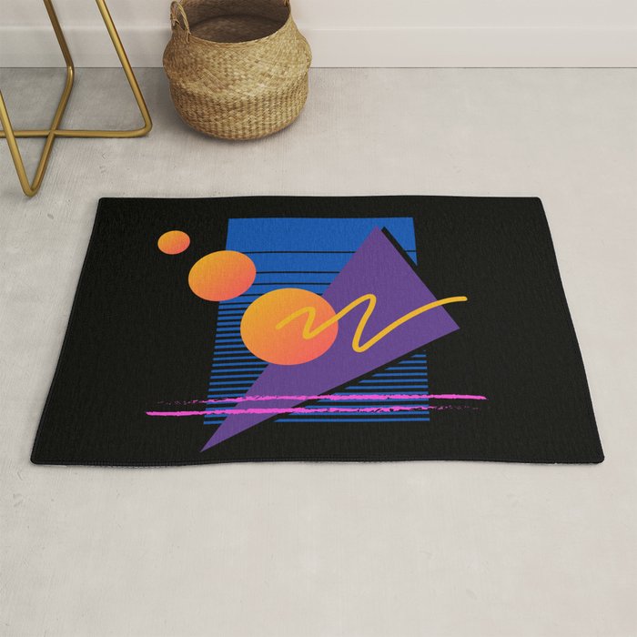 Memphis pattern 112 - 80s / 90s Retro Rug Gallery Image 1