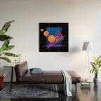 Memphis pattern 112 - 80s / 90s Retro Wood Wall Art Gallery Image 2