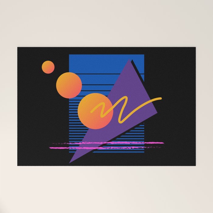 Memphis pattern 112 - 80s / 90s Retro Welcome Mat Gallery Image 1