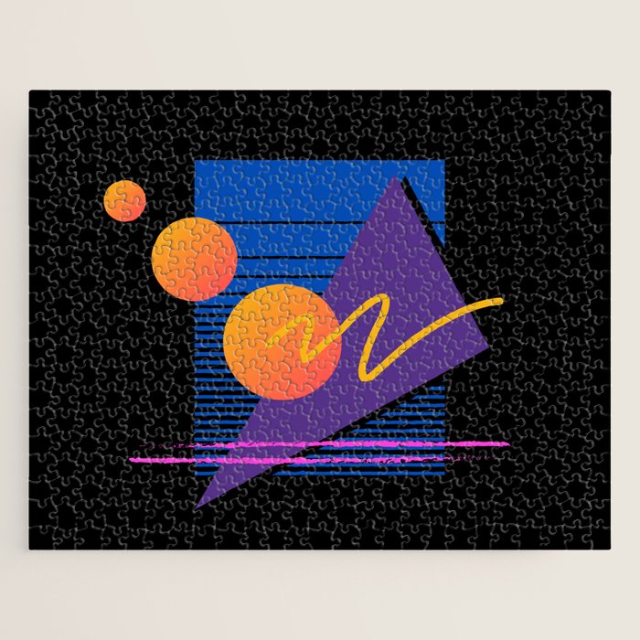 Memphis pattern 112 - 80s / 90s Retro Jigsaw Puzzle Gallery Image 1