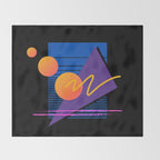 Memphis pattern 112 - 80s / 90s Retro Throw Blanket Gallery Image 2