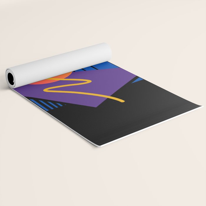 Memphis pattern 112 - 80s / 90s Retro Yoga Mat Gallery Image 2
