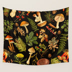 Vintage & Shabby Chic - Autumn Harvest Black Wall Tapestry Gallery Image 4