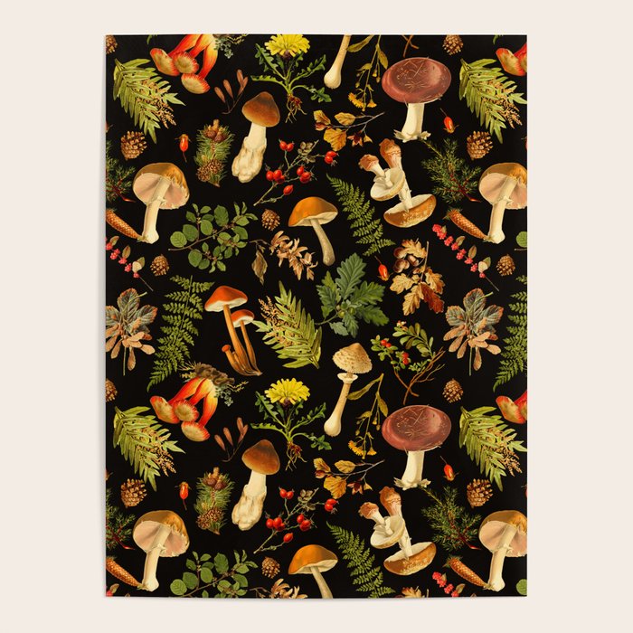 Vintage & Shabby Chic - Autumn Harvest Black Poster Gallery Image 1