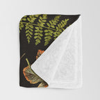 Vintage & Shabby Chic - Autumn Harvest Black Throw Blanket Gallery Image 3