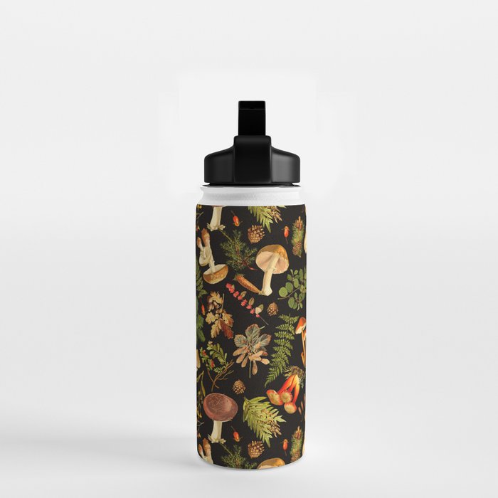 Vintage & Shabby Chic - Autumn Harvest Black Water Bottle Gallery Image 2