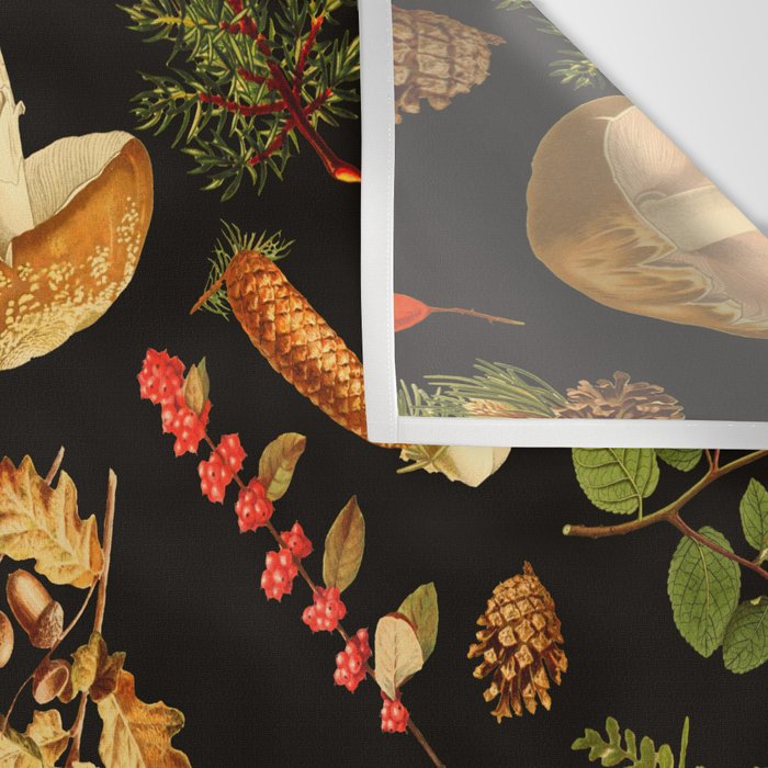 Vintage & Shabby Chic - Autumn Harvest Black Wall Tapestry Gallery Image 3