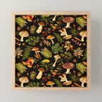 Vintage & Shabby Chic - Autumn Harvest Black Mini Art Print Gallery Image 1