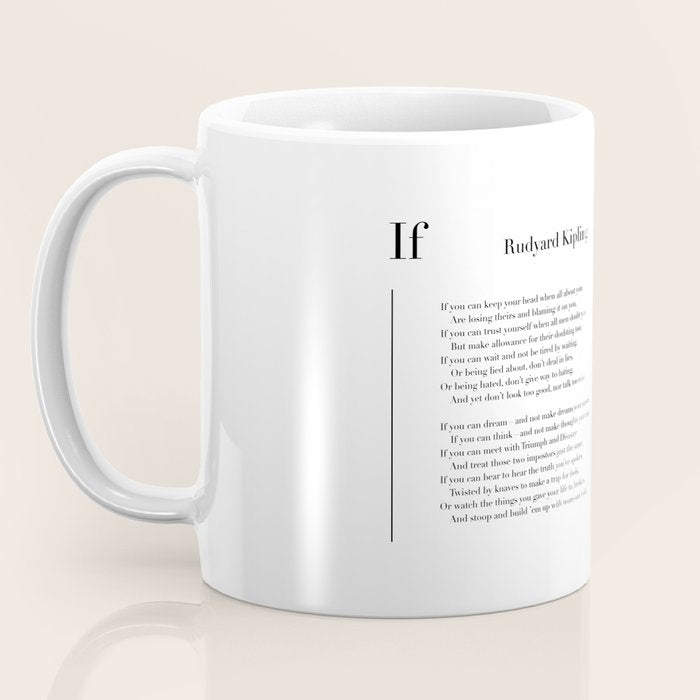 If by Rudyard Kipling Coffee Mug Gallery Image 3