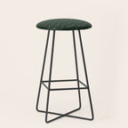Dragonfly Pattern X Earthy Green Stool Gallery Image 1