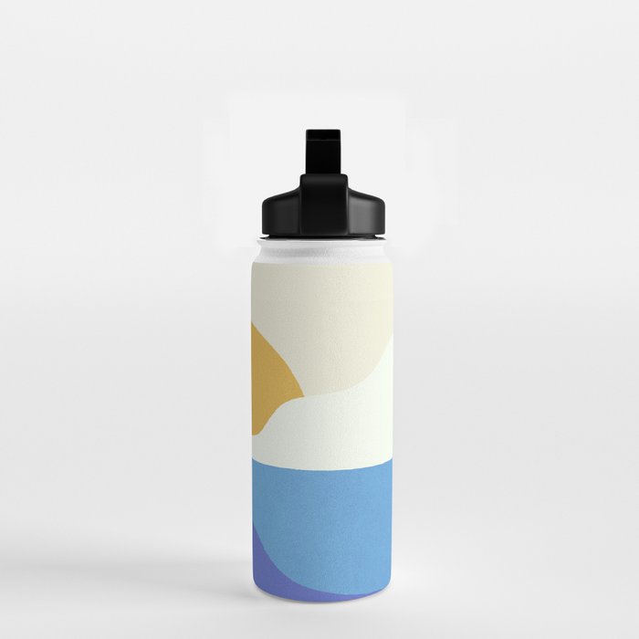 Sunny Island - Gold Blue Water Bottle Gallery Image 2