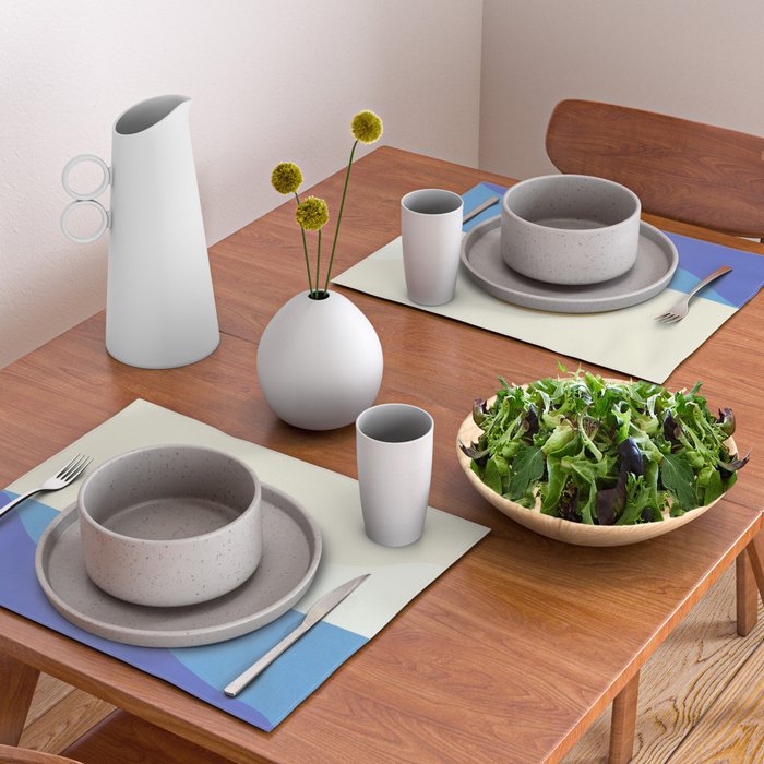 Sunny Island - Gold Blue Placemat Gallery Image 2