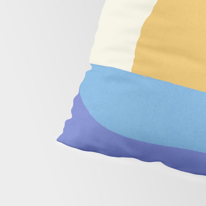 Sunny Island - Gold Blue Pillow Sham Gallery Image 4