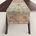 Peach Parsa Antique Persian Carpet Table Runner Gallery Image 1