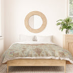 Peach Parsa Antique Persian Carpet Duvet Cover Gallery Image 3