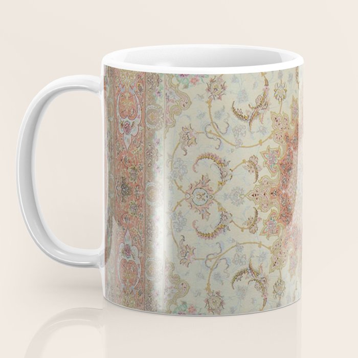 Peach Parsa Antique Persian Carpet Coffee Mug Gallery Image 3