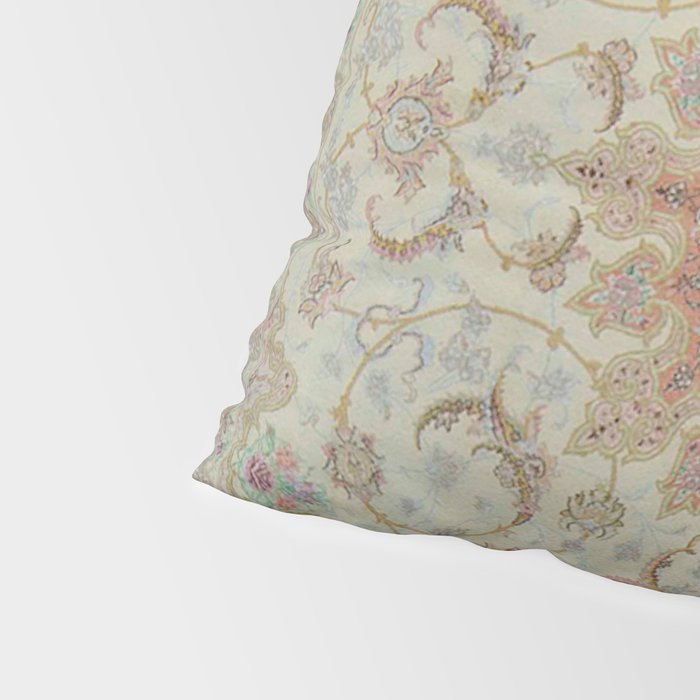 Peach Parsa Antique Persian Carpet Pillow Sham Gallery Image 4