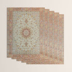 Peach Parsa Antique Persian Carpet Wrapping Paper Gallery Image 3