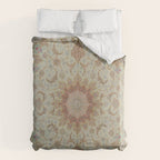 Peach Parsa Antique Persian Carpet Duvet Cover Gallery Image 6