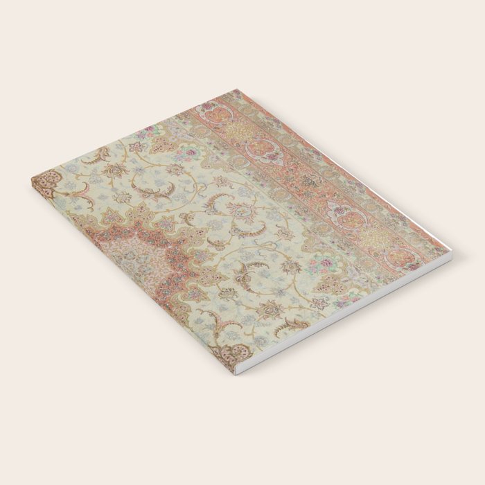 Peach Parsa Antique Persian Carpet Notebook Gallery Image 2