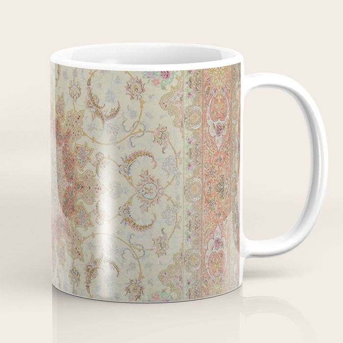 Peach Parsa Antique Persian Carpet Coffee Mug Gallery Image 1