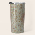 Peach Parsa Antique Persian Carpet Travel Mug Gallery Image 3