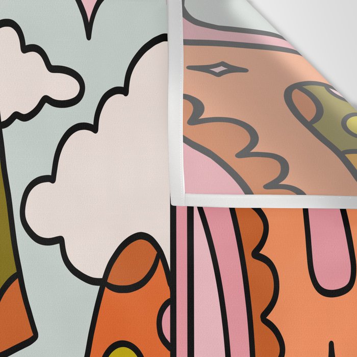 16. Tower Tarot Mushroom Wall Tapestry Gallery Image 3