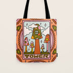 16. Tower Tarot Mushroom Tote Bag Gallery Image 1