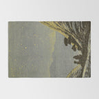 Astronomy for amateurs - 1904 Star Night Sky Landscape Rug Gallery Image 2