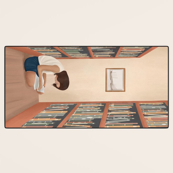 Getting Lost in a Book Desk Mat Gallery Image 3