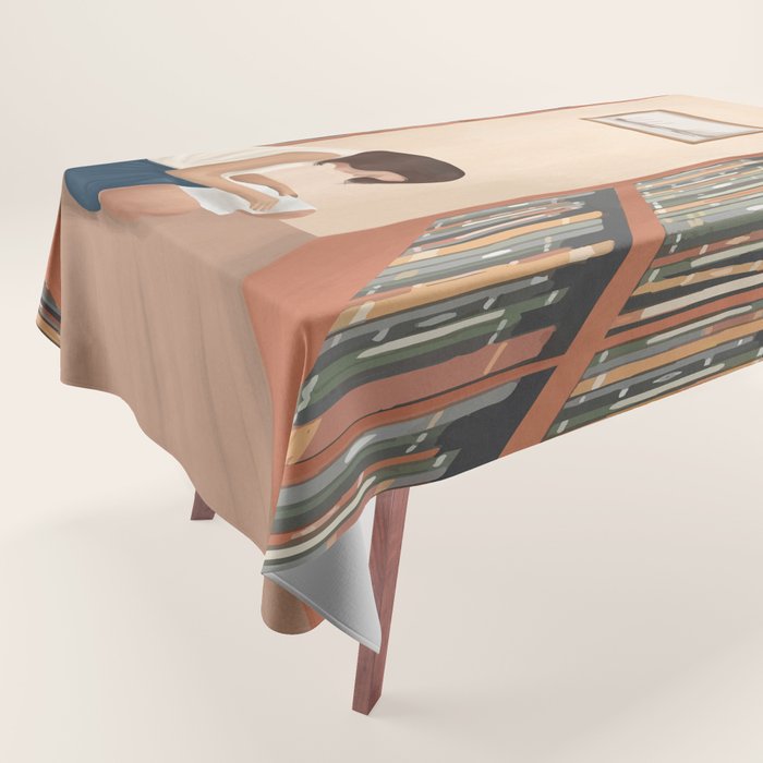Getting Lost in a Book Tablecloth Gallery Image 1