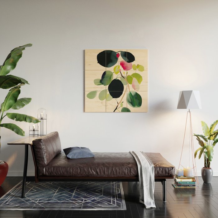 Botanic Form I Wood Wall Art Gallery Image 2