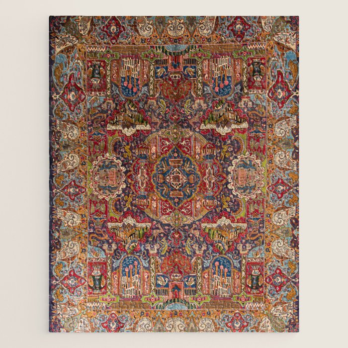 Regal Antique Persian Kashmar Jigsaw Puzzle Gallery Image 1