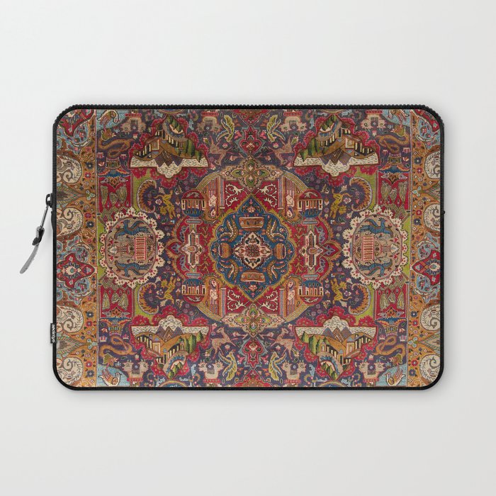 Regal Antique Persian Kashmar Laptop Sleeve Gallery Image 1
