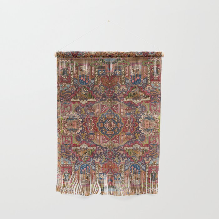 Regal Antique Persian Kashmar Wall Hanging Gallery Image 1