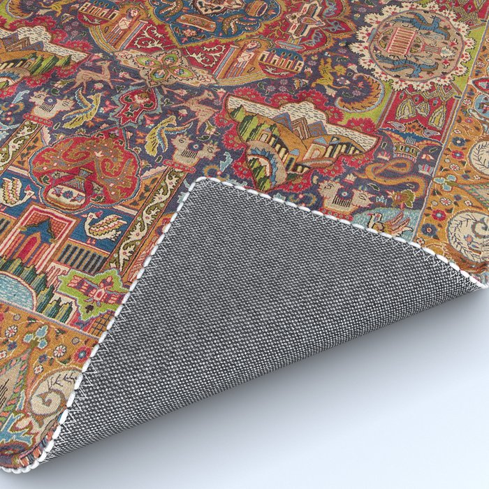 Regal Antique Persian Kashmar Rug Gallery Image 4