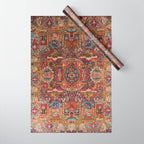 Regal Antique Persian Kashmar Wrapping Paper Gallery Image 1
