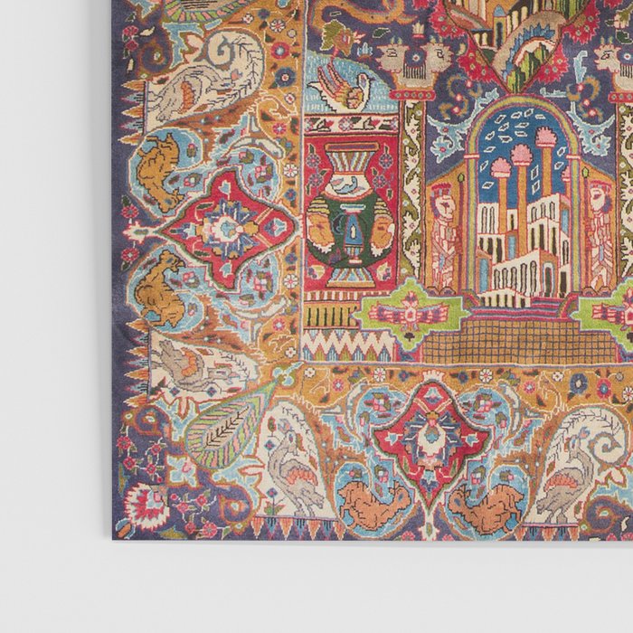 Regal Antique Persian Kashmar Poster Gallery Image 3