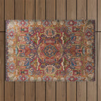 Regal Antique Persian Kashmar Outdoor Rug Gallery Image 1