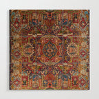Regal Antique Persian Kashmar Wood Wall Art Gallery Image 1