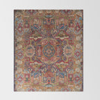 Regal Antique Persian Kashmar Throw Blanket Gallery Image 2