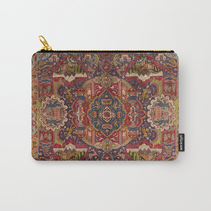 Regal Antique Persian Kashmar Carry All Pouch Gallery Image 1