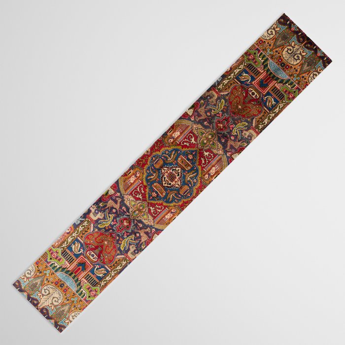 Regal Antique Persian Kashmar Table Runner Gallery Image 3