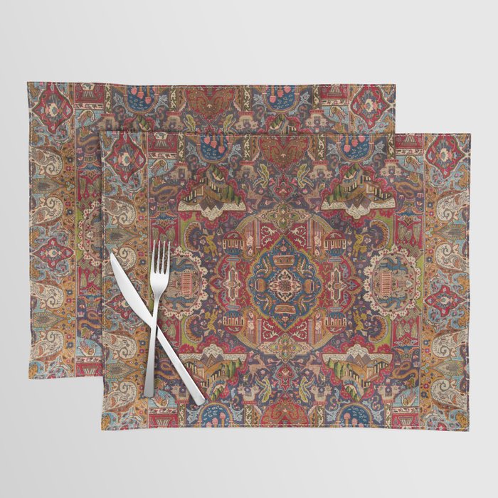 Regal Antique Persian Kashmar Placemat Gallery Image 1
