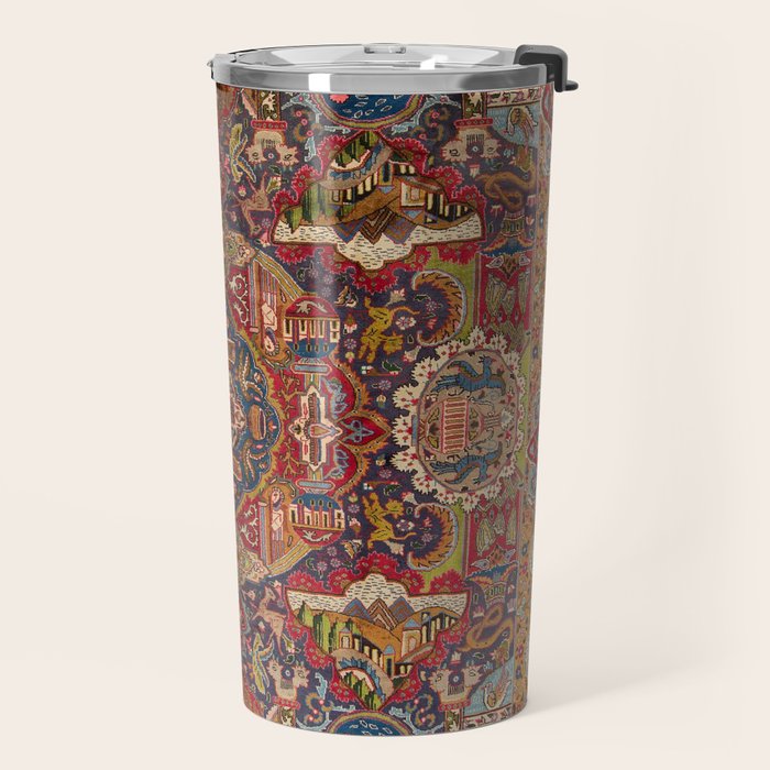 Regal Antique Persian Kashmar Travel Mug Gallery Image 2