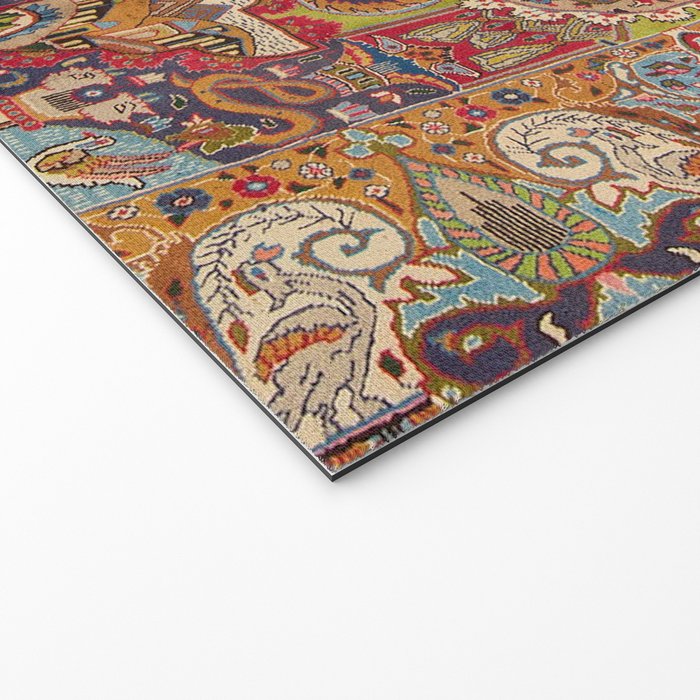 Regal Antique Persian Kashmar Welcome Mat Gallery Image 2