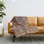 Regal Antique Persian Kashmar Throw Blanket Gallery Image 1