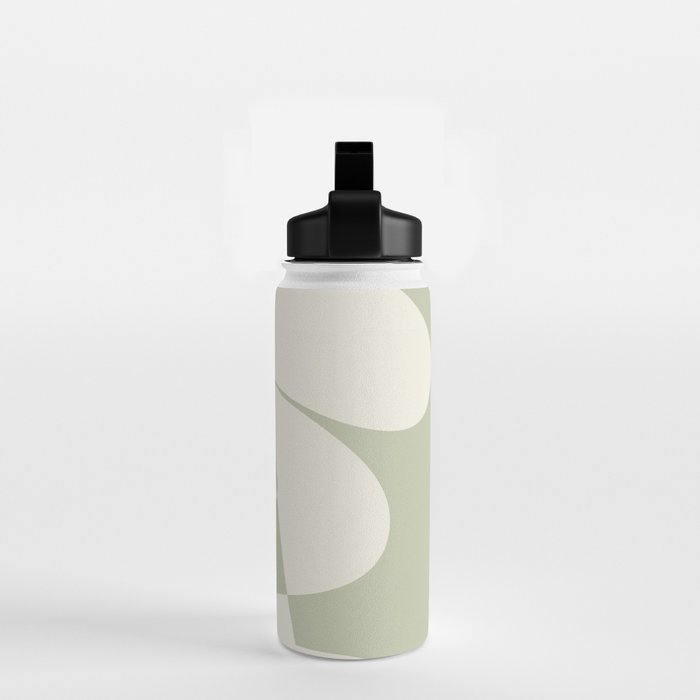 Minimalist Modern Abstract Expressionism in Sage Water Bottle Gallery Image 2