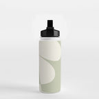 Minimalist Modern Abstract Expressionism in Sage Water Bottle Gallery Image 2