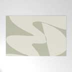 Minimalist Modern Abstract Expressionism in Sage Welcome Mat Gallery Image 1